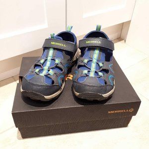 MERRELL BOYS SANDAL/RUNNERS, SIZE 3 IN GOOD CONDITION!
